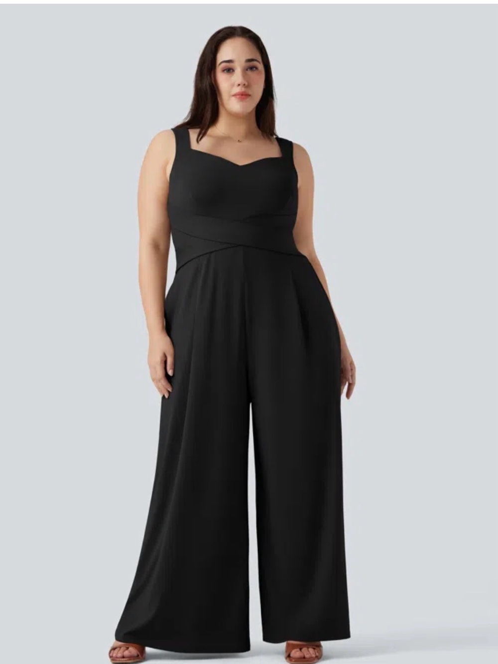 Halara U Back Sleeveless Casual Plus Size Jumpsuit with Pockets 2X